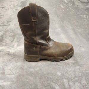 Wolverine Boots Mens 9 Brown Leather Cabor Wellington Work Composite EH W10318